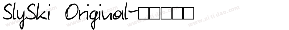 SlySki Original字体转换